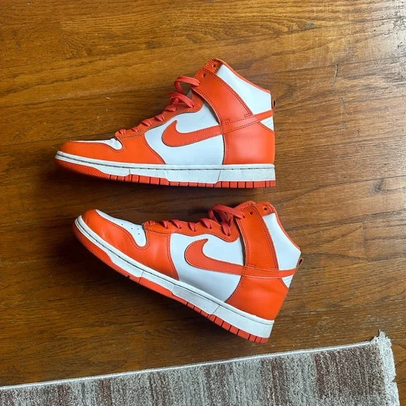 Orange Nike Dunks Hightop - Picture 3 of 7